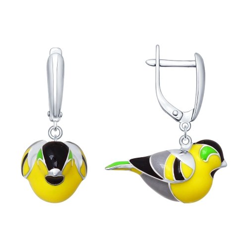 Серьги серебро 925 пробы